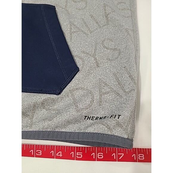 Nike ThermaFit Dallas Cowboy NFL Team Apparel Pullover Hoodie Blue Gray Fleece S - Picture 12 of 13